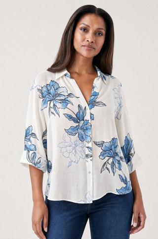 BLUE FLORAL SHIRT