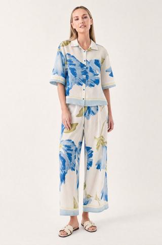 FLORAL PRINT PANTS