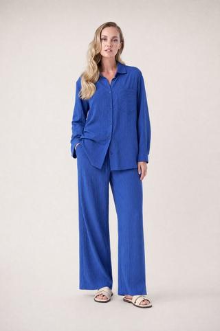 COBALT STRIPE PANTS