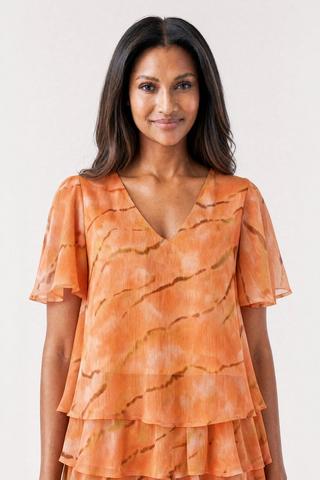 CHIFFON PRINTED TOP