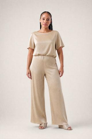 CRINKLE PANTS CHAMPAGNE