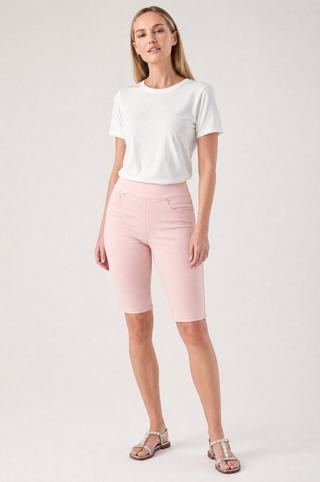TWILL PULL ON SHORTS PINK