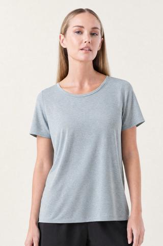 CREW NECK MELANGE GYM TEE