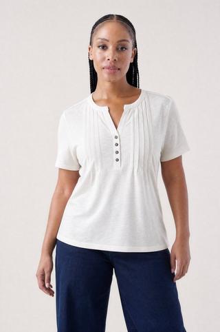 WHITE HENLEY TOP