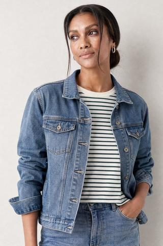 DENIM TRUCKER JACKET MIDWASH
