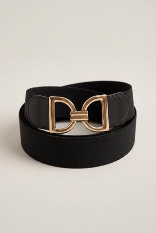 ELASTICATED STRETCH BELT BLACK