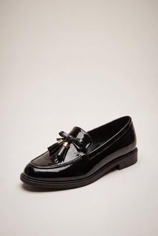 BLACK PATENT LOAFER