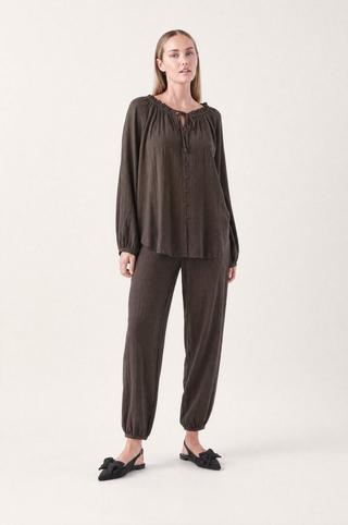 BALLOON PANTS CHOC BROWN