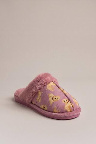 WONDERFIT PUPPY PRINT SLIPPERS