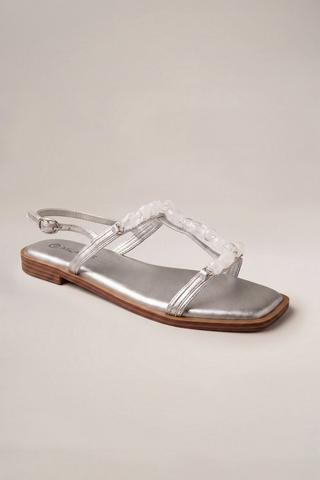EMBELLISHED SANDAL WHITE