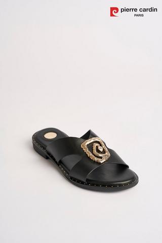 SLIP ON SANDAL BLACK - Footwork