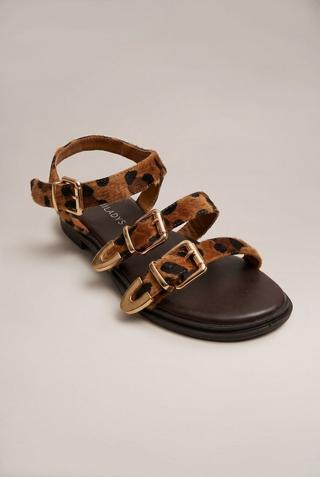 ANIMAL PRINT SANDALS