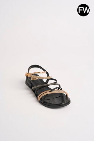 DIAMANTE STRAPPY SANDALS - Footwork