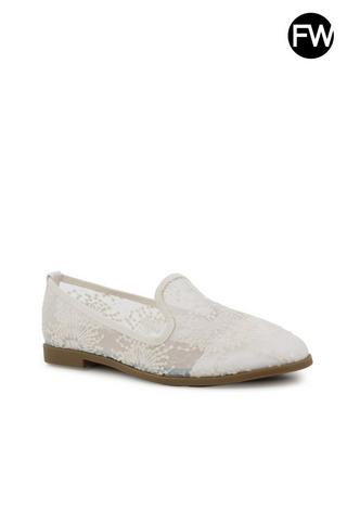 WHITE LACE LOAFER - Footwork