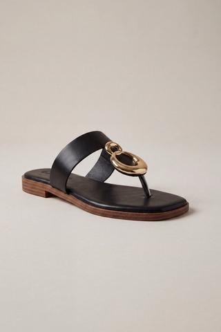 THONG SANDALS BLACK