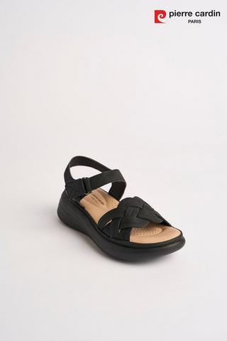 BLACK WOVEN SLINGBACK - Pierre Cardin