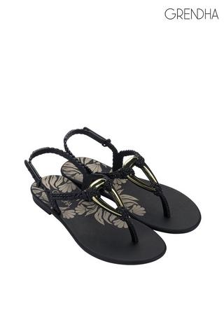 SLINGBACK SANDALS BLACK - Grendha
