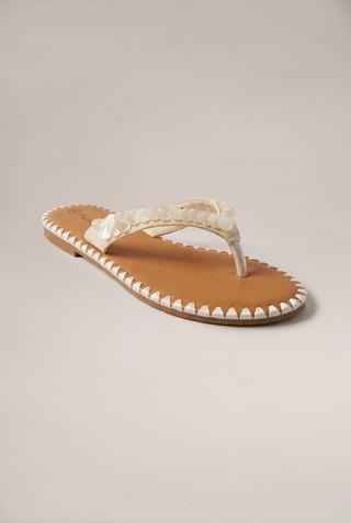 EMBELLISHED REOSRT THONG SANDALS