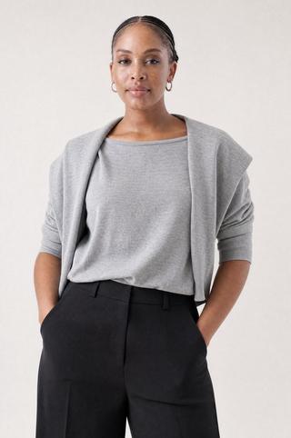 KNITWEAR GREY TWOFER