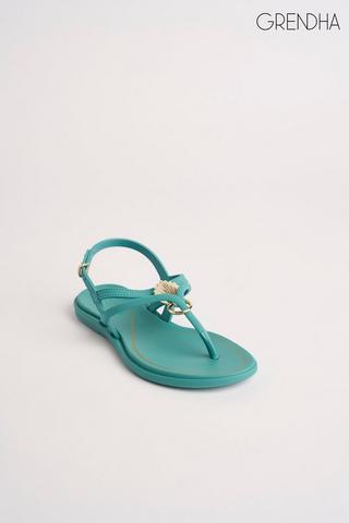 SLINGBACK SANDALS TURQ - Grendha
