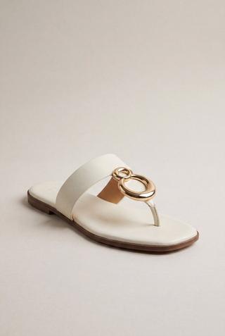 THONG SANDALS WHITE