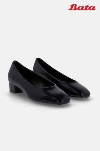 BLACK COURT HEELS - Bata
