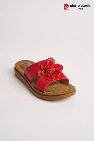 FLOWER TRIM SANDAL - Pierre Cardin