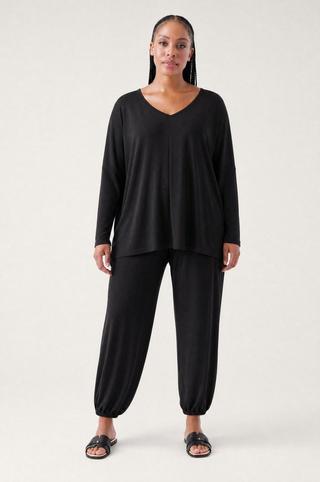KNIT PANTS BLACK