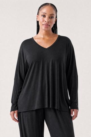 LONG SLEEVE TOP BLACK