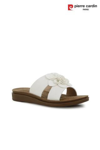 FLOWER TRIM SANDAL - Pierre Cardin