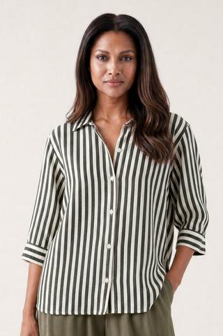 REGULAR LENGTH SHIRT FATIGUE STRIPE