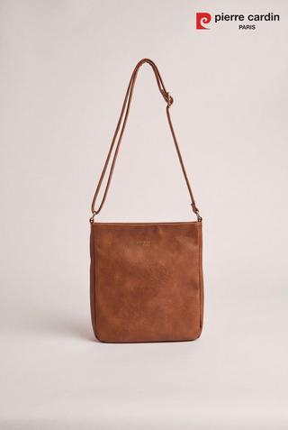 CROSSBODY BAG TAN - Pierre Cardin