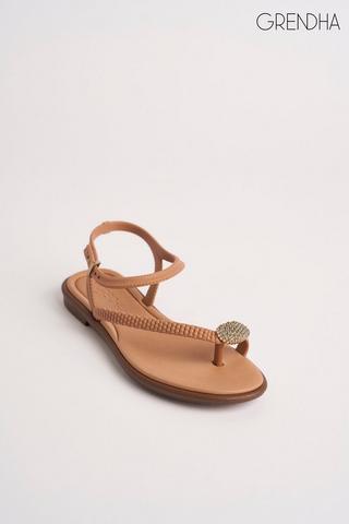 TAUPE SLINGBACK SANDAL - Grendha