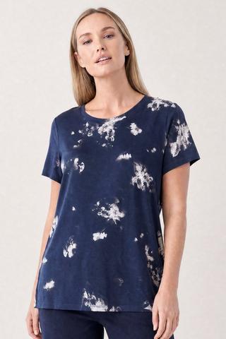 PRINTED TEE NAVY