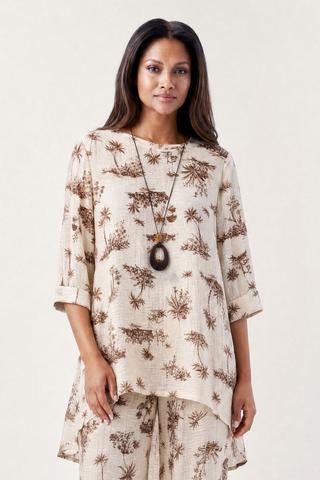 PALM PRINT TUNIC