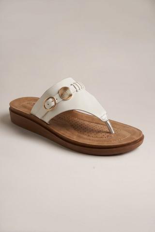 WONDERFIT THONG SANDALS WHITE