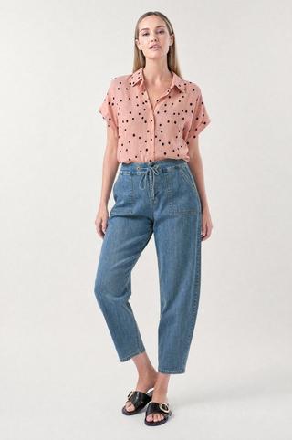PULL ON DENIM JOGGERS