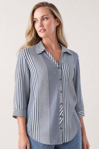 SHIRT NAVY STRIPE