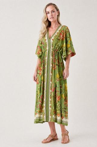 PRINTED KAFTAN DRESS