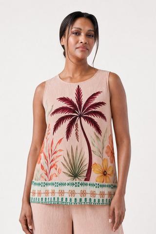 PALM PRINT TANK TOP