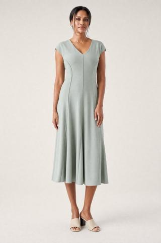 FIT AND FLARE DRESS MINT