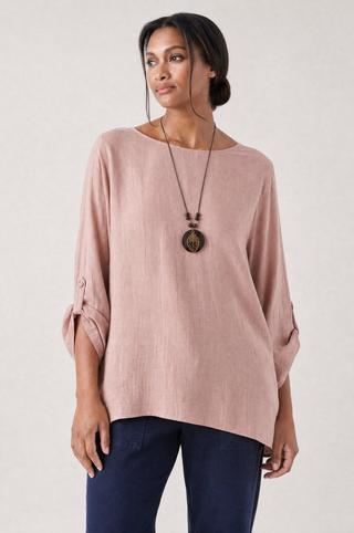 PINK TUNIC WITH NECKLACE