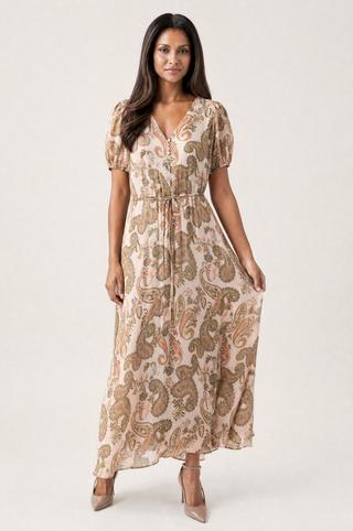 CHIFFON PAISLEY DRESS