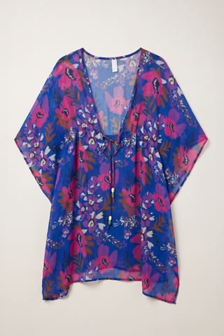 PRINTED KIMONO SWIM WRAP