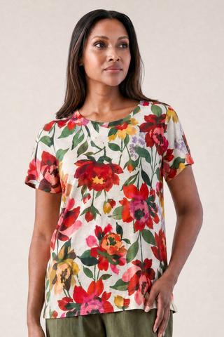 FLORAL PRINT T-SHIRT