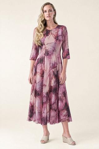 OMBRE MESH DRESS