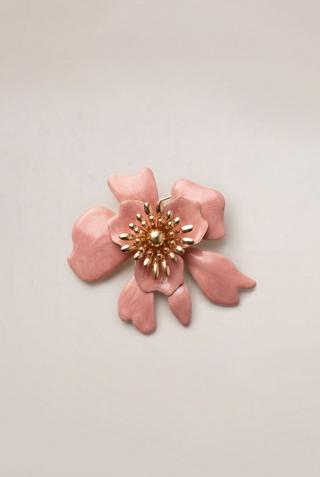 PINK FLOWER BROOCH