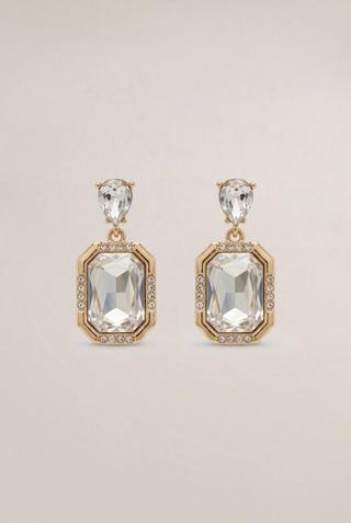 DIAMANTE DROP EARRINGS