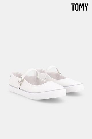 WHITE MARY JANE SNEAKERS - Tomy