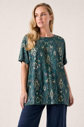 PRINTED TEE GREEN